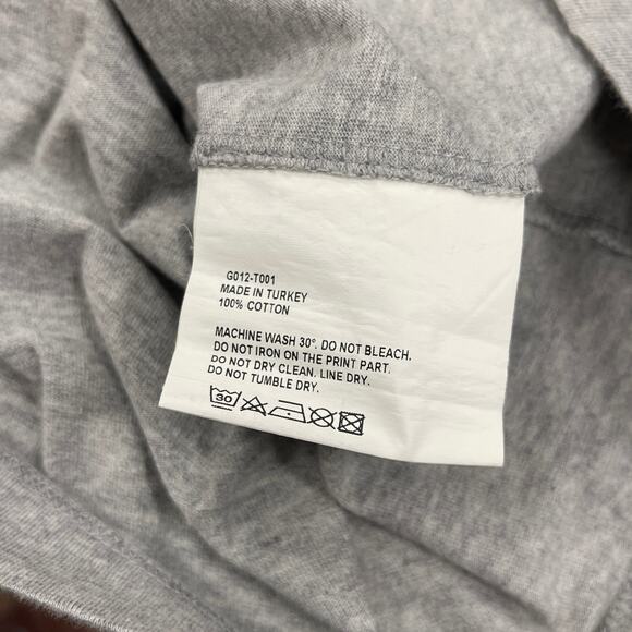 GOSHA RUBCHINSKY Russian Script Logo Tee T Shirt Size Large L B4 - Picture 4 of 5